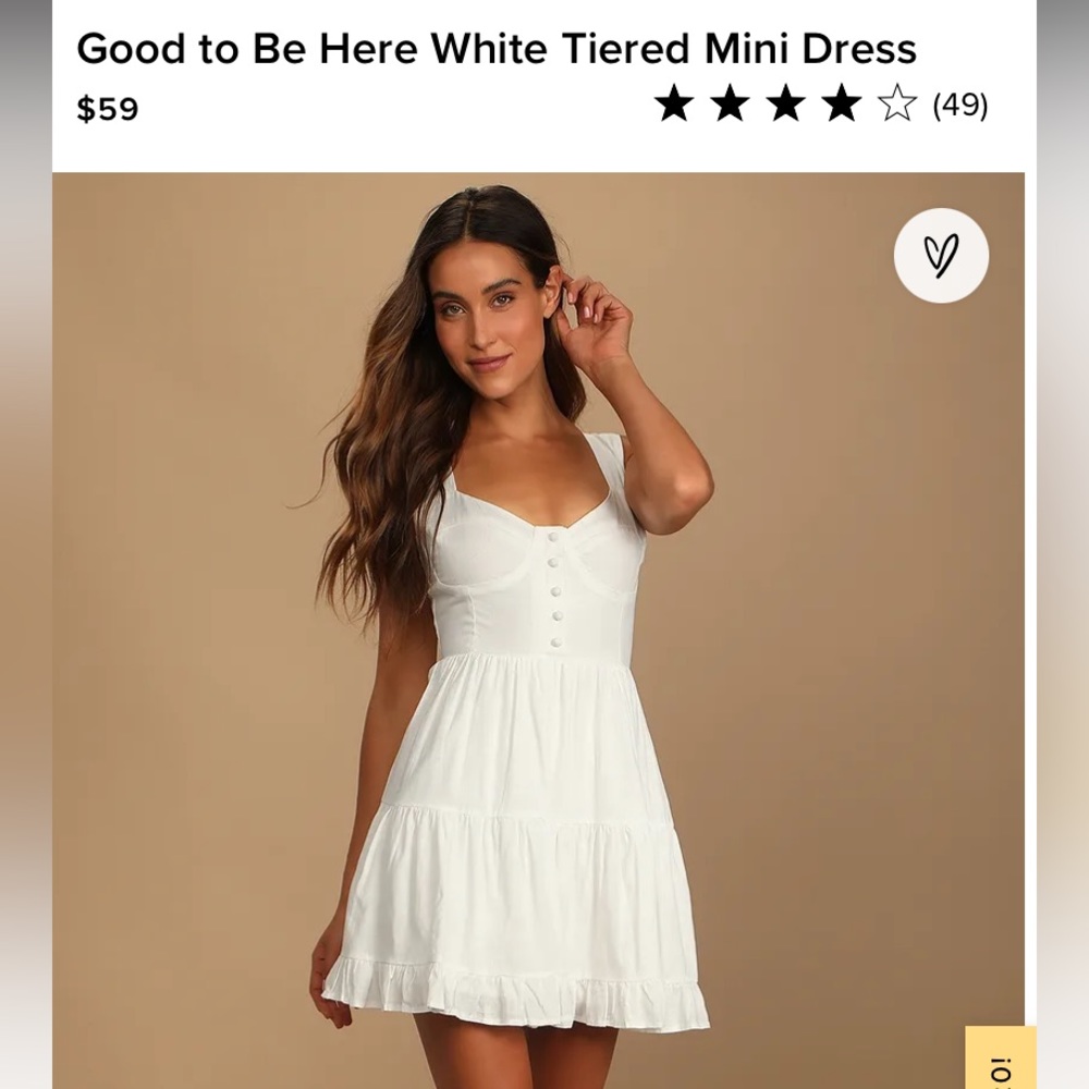 Good to be here white sundress by Lulus